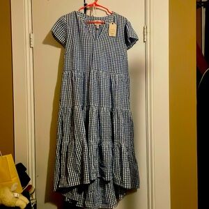 Long gingham sundress